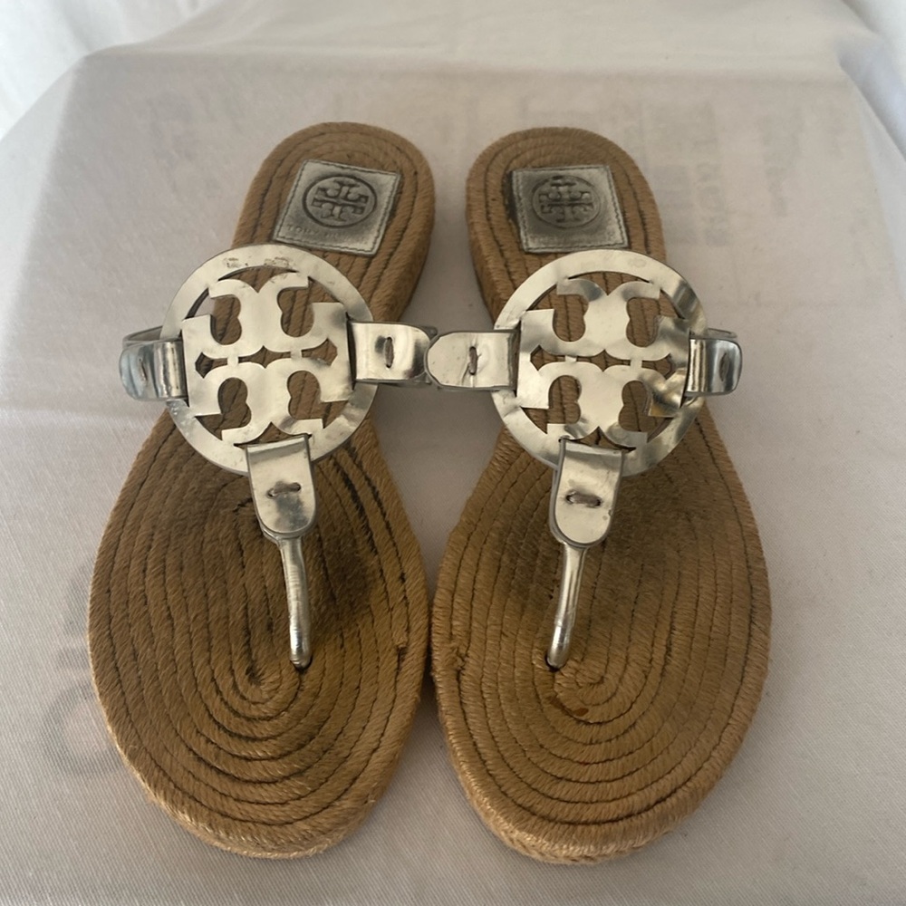 Tory Burch Miller Sandal in Silver